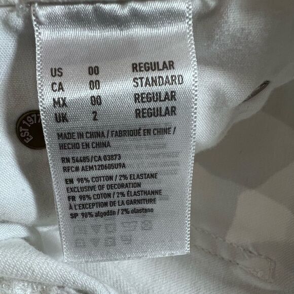 American Eagle high rise festival mini skirt White Distressed Denim Size 00 - Picture 10 of 13